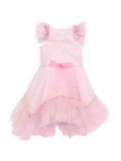 Платье Sadie из блестящего тюля для маленькой девочки Zoe, розовый