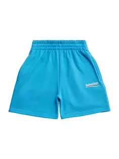 Спортивные шорты Little Boy&apos;s &amp; Boy&apos;s в стиле политической кампании Balenciaga, синий