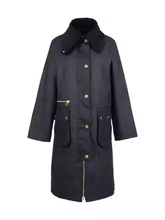 Вощеная куртка в клетку Townfield Barbour, цвет black sage tartan