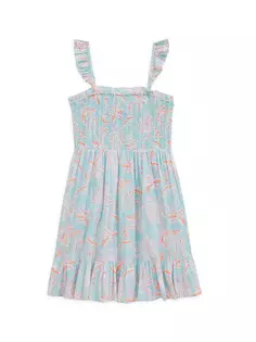Платье Cay с цветочным принтом Little Girl&apos;s &amp; Girl&apos;s Vineyard Vines, цвет cay floral island