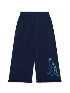 Кашемировые брюки T-Rex для маленьких девочек и девочек The Row, темно-синий