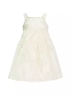 Многоярусное платье Kiya для девочек Bardot Junior, цвет cream