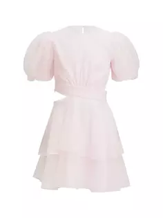Платье для девочки с пышными рукавами и вырезом Bardot Junior, цвет bliss pink