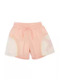 Нейлоновые шорты с логотипом для маленьких девочек и девочек Kenzo, розовый