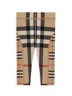 Леггинсы в клетку Isabella Archive Burberry, цвет archive beige check