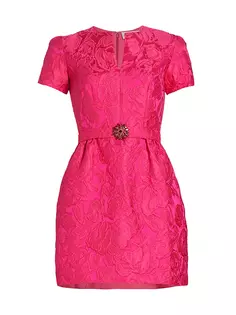 Мини-платье Rue Cloque с цветочным принтом Sachin &amp; Babi, розовый