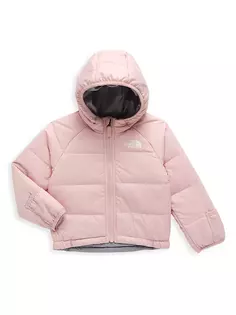 Двусторонняя куртка Perrito для маленьких девочек The North Face, цвет peach pink