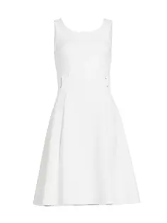 Платье из джерси без рукавов из макадамии Chiara Boni La Petite Robe, белый