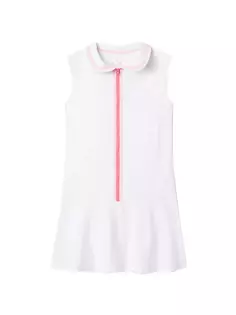 Теннисное платье Vivian для маленьких девочек и девочек Classic Prep, белый