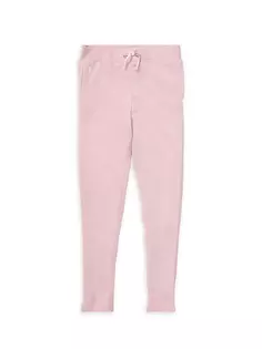Махровые флисовые леггинсы для маленьких девочек и девочек Polo Ralph Lauren, розовый