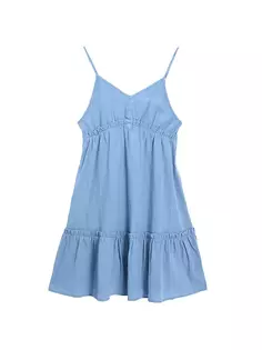 Платье из шамбре для девочек Mini Molly, цвет denim blue