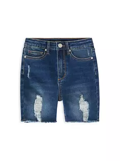 Обрезанные джинсовые шорты Aubrey для маленьких девочек и девочек Joe&apos;S Jeans, цвет flash blue
