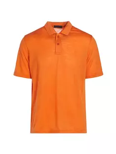 КОЛЛЕКЦИЯ Рубашка-поло из смесовой шерсти Saks Fifth Avenue, цвет tangerine