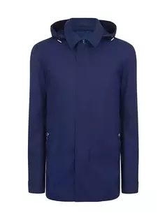 Спортивная куртка с капюшоном Stefano Ricci, синий