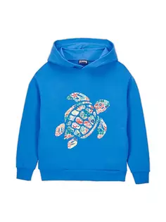 Толстовка с черепахой для маленьких мальчиков и мальчиков Vilebrequin, синий