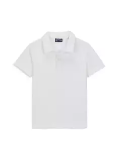 Махровая рубашка-поло для маленьких мальчиков и мальчиков Vilebrequin, белый