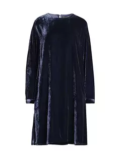 Бархатное платье с длинными рукавами Eileen Fisher, цвет venus