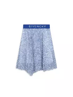 Асимметричная плиссированная юбка Mini Me для маленьких девочек Givenchy, цвет unique