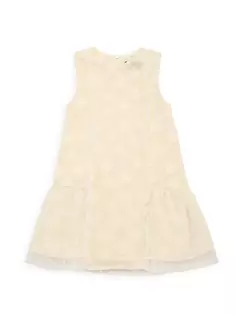 Платье Нэнси с цветочной аппликацией для маленьких девочек и девочек Imoga, цвет jasmine