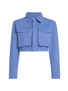 Укороченная джинсовая куртка On The Water Monica Ena Pelly, синий