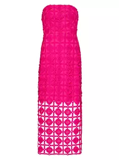 Платье миди из кружева без бретелек Kait Milly, цвет milly pink