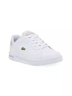 Низкие кеды Twin Serve для девочек Lacoste, белый