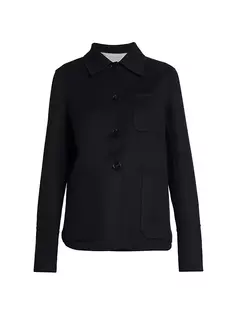Кашемировая куртка-рубашка Jil Sander, темно-синий
