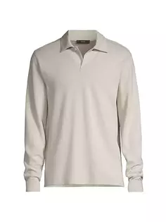 Двусторонняя рубашка-поло Vince, цвет stone dune grey