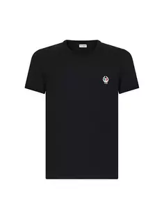 Хлопковая футболка с круглым вырезом Dolce&amp;Gabbana, черный
