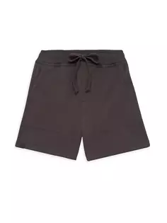 Флисовые шорты для маленьких мальчиков и мальчиков Barefoot Dreams, цвет carbon