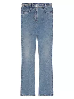 Джинсы Boot Cut из денима с цепочками Givenchy, синий