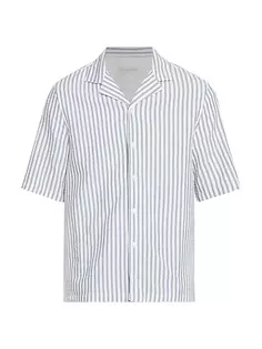Полосатая лагерная рубашка Эрена Officine Générale, белый