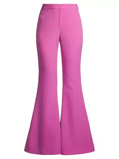 Расклешенные брюки Myka из эластичного твила Ungaro, цвет pink orchid