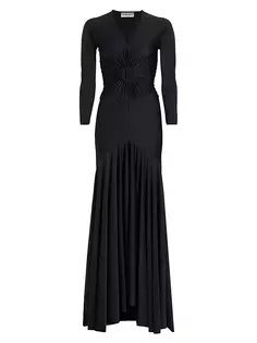 Платье макси с вырезами Ottoda Chiara Boni La Petite Robe, черный