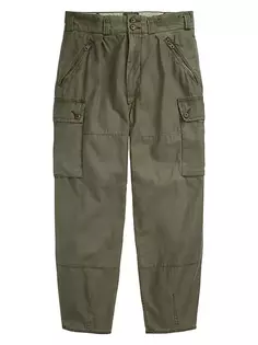 Атласные брюки-карго Polo Ralph Lauren, зеленый
