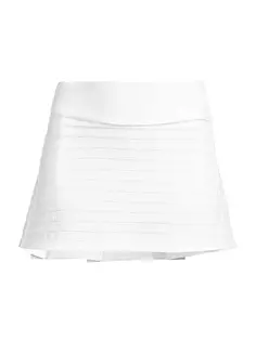 Мини-юбка со складками сзади L&apos;Etoile Sport, белый