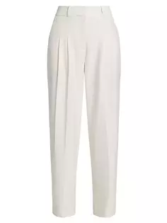 Широкие брюки строгого кроя Lagarde Veronica Beard, цвет off white