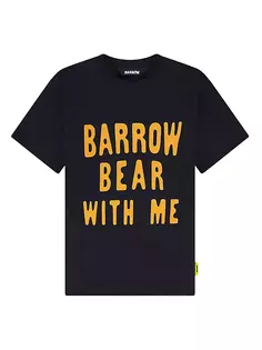 Футболка с круглым вырезом и рисунком медведя Barrow, черный