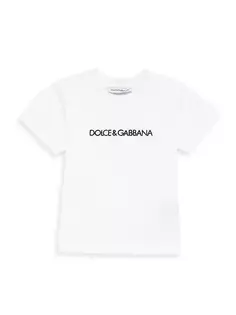 Футболка с логотипом для маленьких мальчиков Dolce&amp;Gabbana, белый