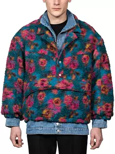 Джинсовая куртка Parasomnia с цветочным принтом Egonlab, мультиколор