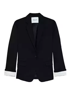 Оверсайз-пиджак Denis с контрастными манжетами на рукавах Callas Milano, черный
