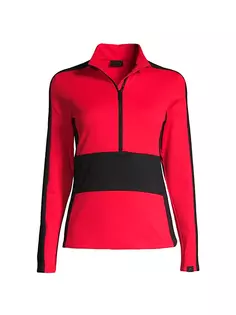 Лыжная куртка Legacy с цветными блоками и молнией до четверти Head Sportswear, красный