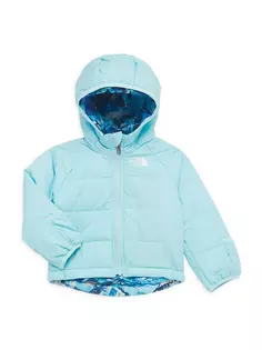 Двусторонняя куртка Perrito с капюшоном для маленьких мальчиков The North Face, синий