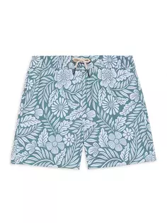 Шорты для плавания Little Boy&apos;s &amp; Boy&apos;s Bayberry из переработанного материала Fair Harbor, цвет green floral