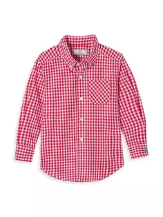 Рубашка на пуговицах Little Boy&apos;s &amp; Boy&apos;s Owen Classic Prep, цвет crimson gingham