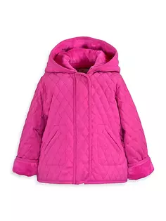 Куртка с капюшоном для маленьких девочек и маленьких девочек Widgeon, пурпурный