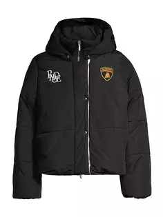 Пуховик с капюшоном RHUDE x Lamborghini R H U D E, черный