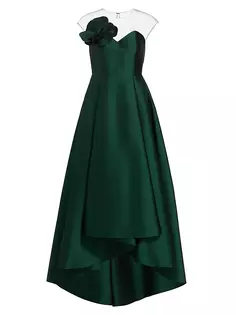 Платье Blakely с высоким вырезом и низким вырезом Sachin &amp; Babi, цвет forest green