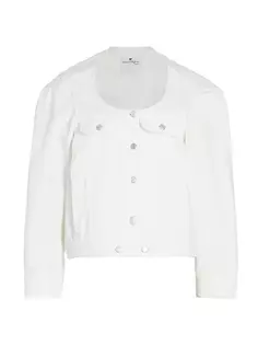 Джинсовая куртка-кокон Heritage Courreges, цвет heritage white