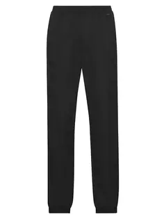 Moncler Мужские брюки из смесового хлопка Moncler, черный